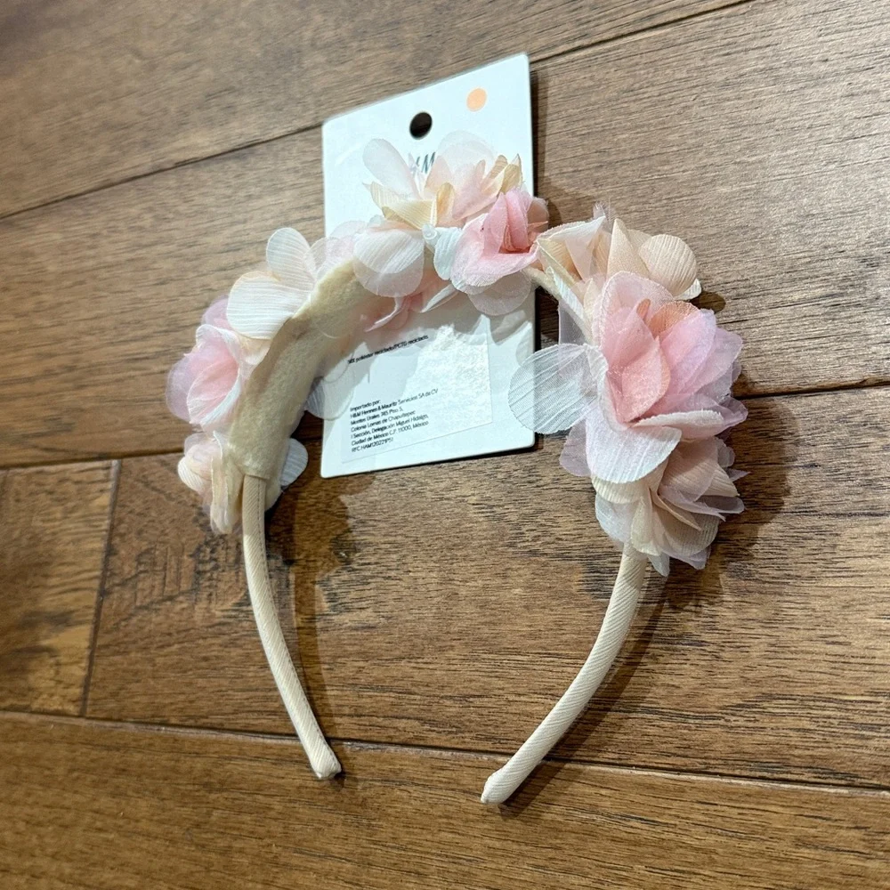 H&M Girls Flowered Headband - NWT